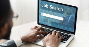 Image of Employee Searching for Job on Social Media